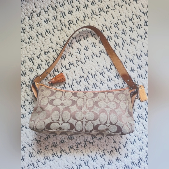 COACH Monogram Shoulder Bag - Picture 2 of 7